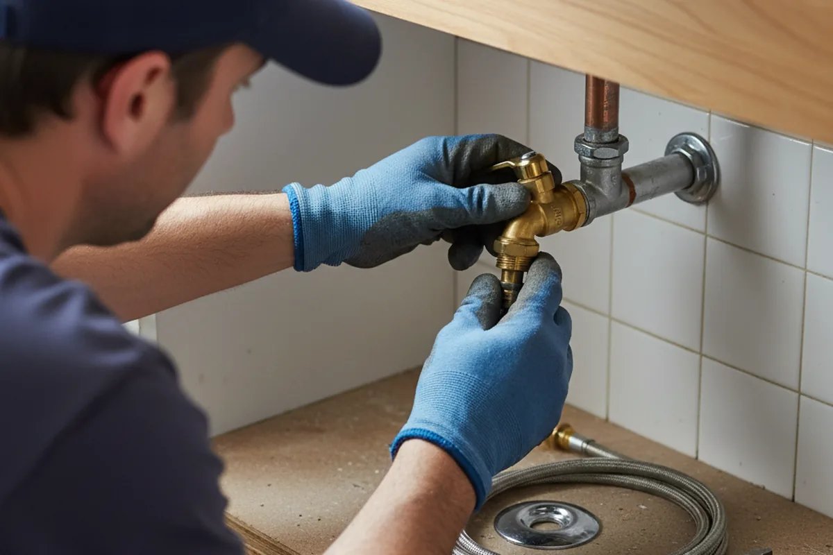 Shutoff valve and fitting work during Emergency Plumbing in Los Fresnos